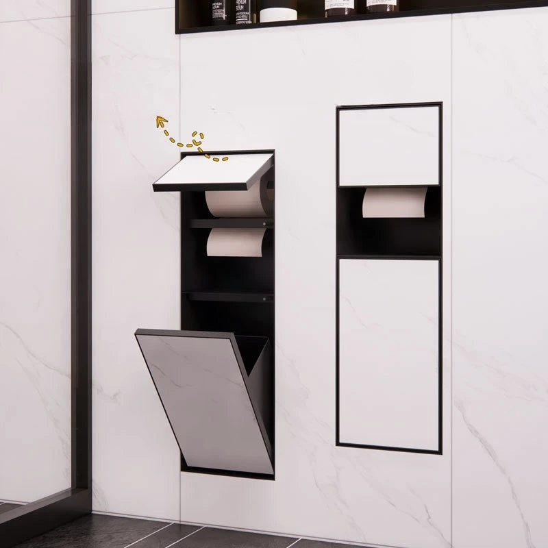 304 Hidden Niche Toilet Embedded Trash Can Concealed Tissue Box Toilet