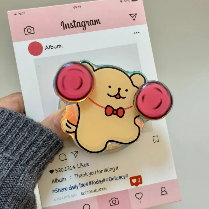 마그세이프 무선 충전 케이스 홀더용 한국 귀여운 만화 회전 강아지 그립톡 스탠드 아이폰 17용