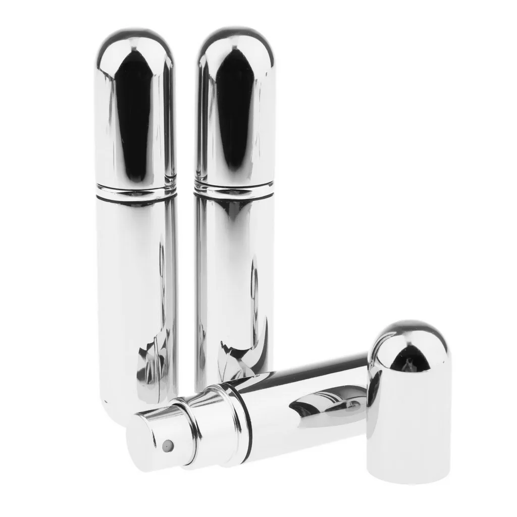 Compact Refillable Perfume Atomizer Glass Spray Bottle Empty Sample Vials for Travel Fragrance and Makeup Remover