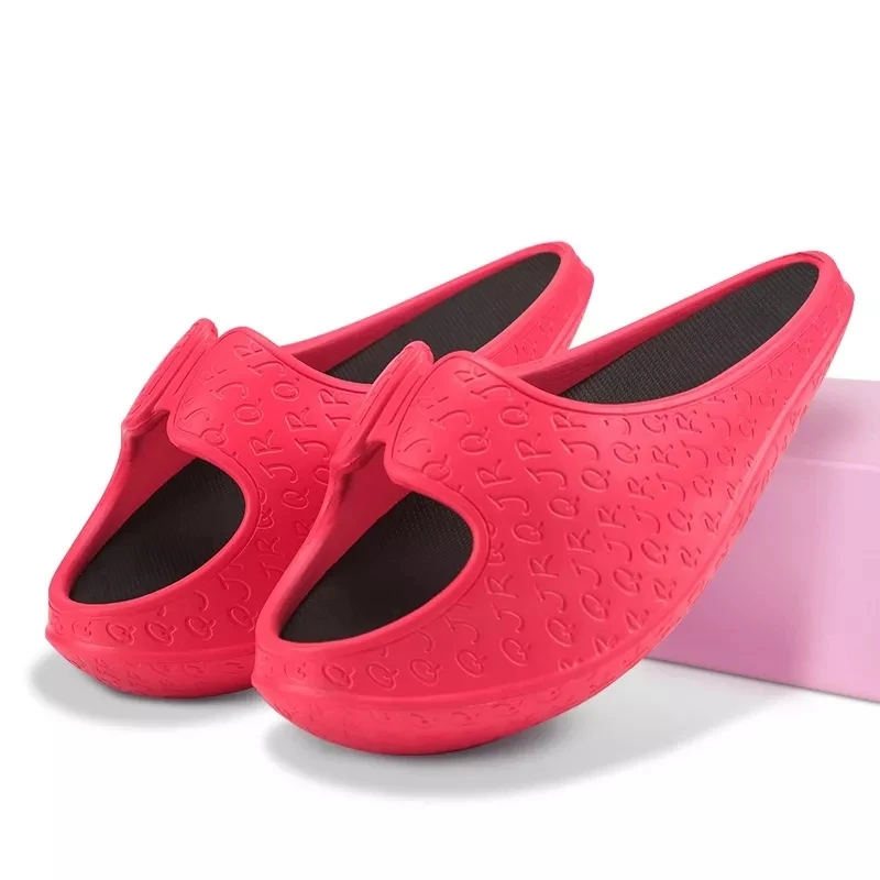 Zapatillas de mujer, zapatos de verano estirados que moldean el cuerpo, zapatos deslizantes de Fitness, sandalias femeninas de EVA para perder peso, zapatilla mecedora