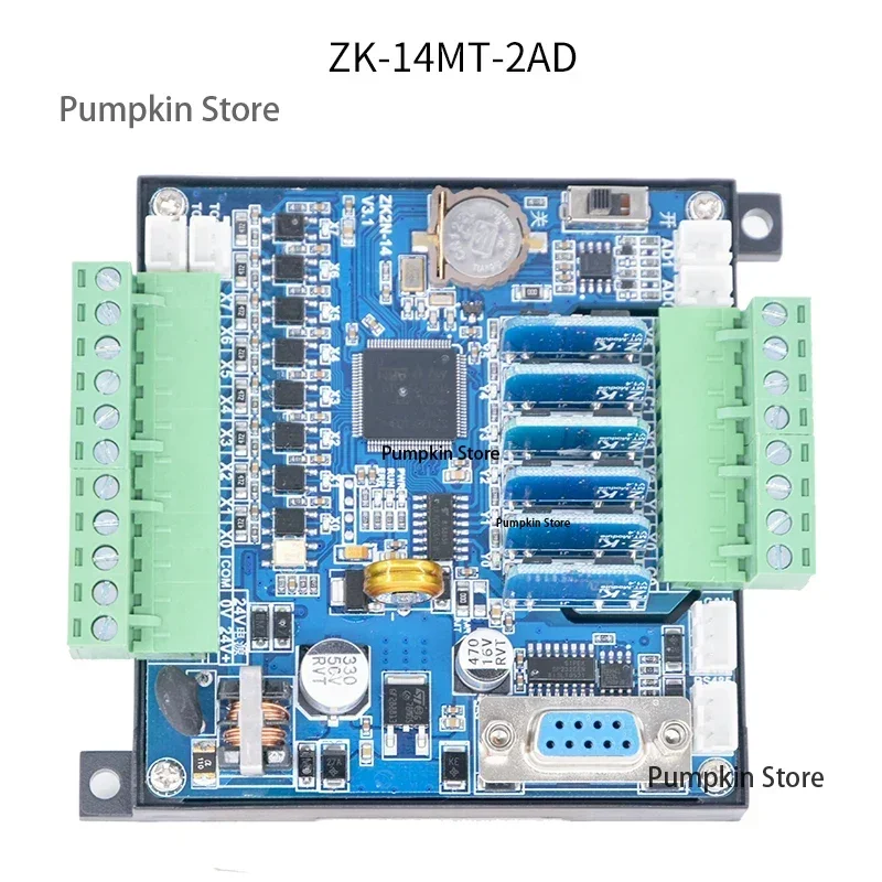 Panel PLC Industrial Control Board FX2n-10/14MRMT Analog Temperature Controller