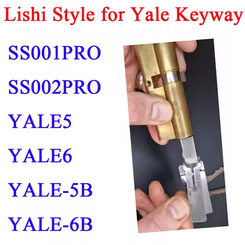 1pcs SS001 SS002 Yale5 Yale6 Door Repair Tools Lishi 2-in-1 Lock Open for Yale Keyway in EURO UK for Fire Doors for Eletric Door