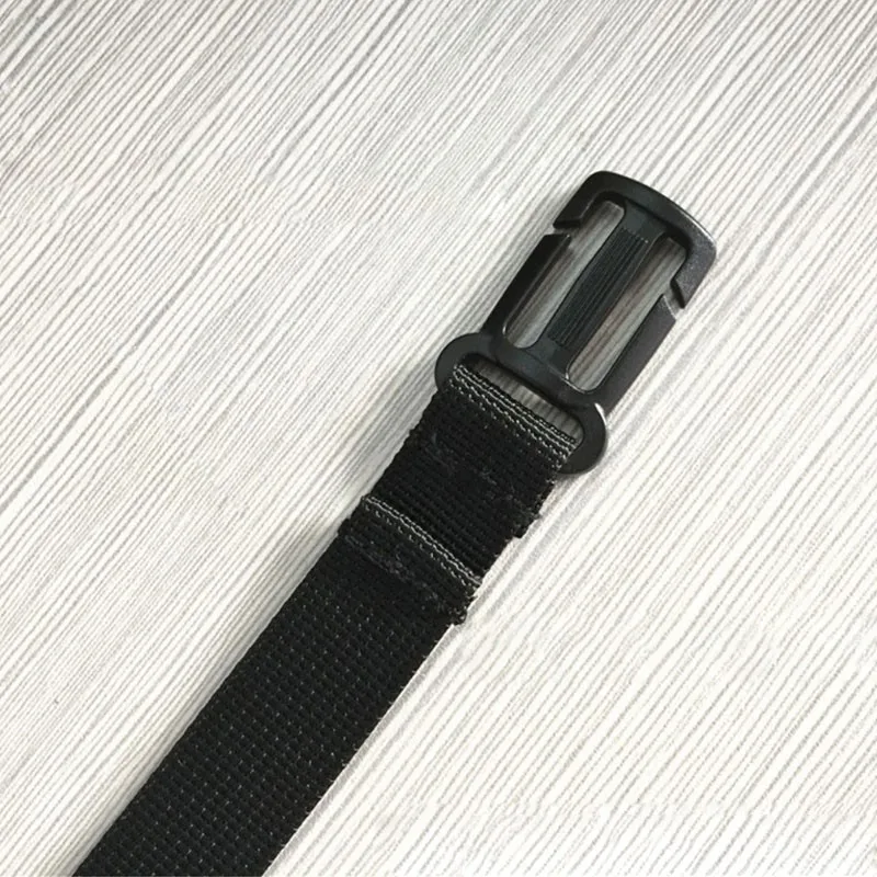 Zwarte Verstelbare Borstband Rugzak Schouderband Non Slip Gesp Clip Strap Bagage Riem Taille Riem