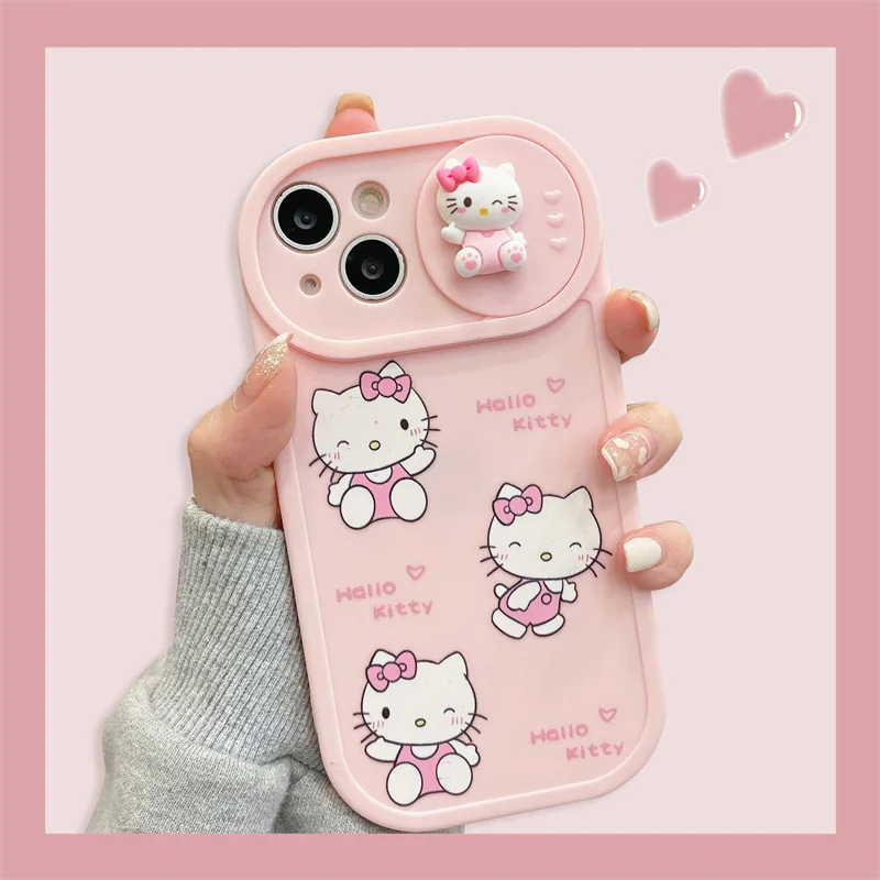 Sanrio Hello Kitty Kuromi My Melody Cinnamoroll Suitable for Apple 14 Promax Phone Case IPhone 13 Kitty 12 Mobile Phone Case