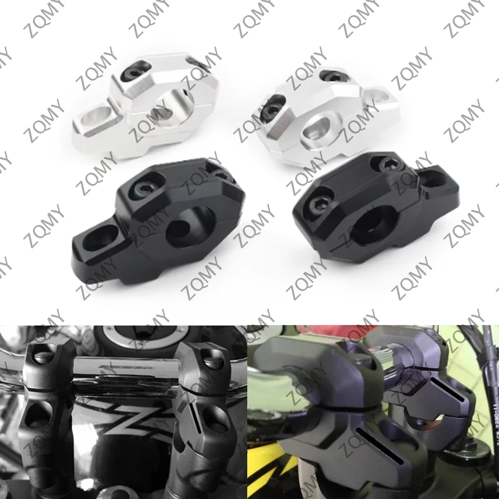 CNC Aluminum Motorcycle Handlebar Riser Higher Extend Adapter for Kawasaki Z900RS