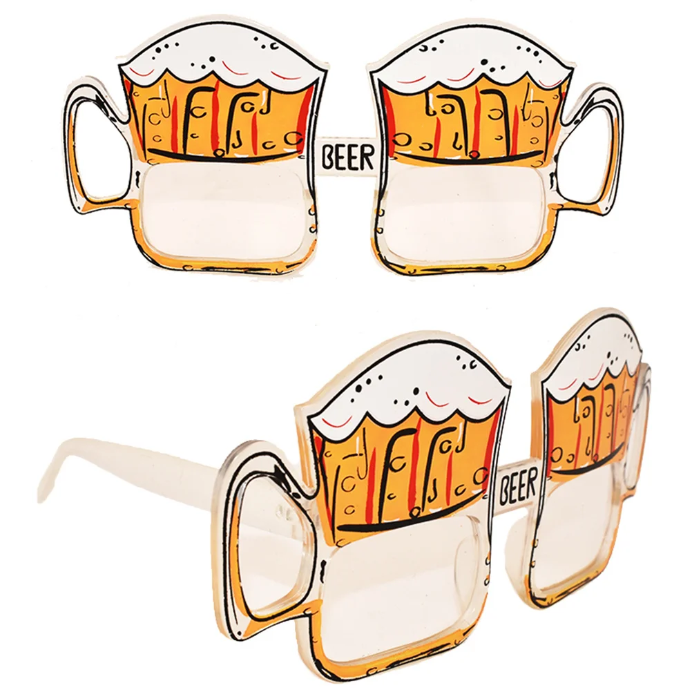 1 قطعة نظارات مضحكة نمط البيرة نظارات خفيفة الوزن لحفلة تنكرية كرنفال حفلة التخرج الرقص الدعامة التبعي