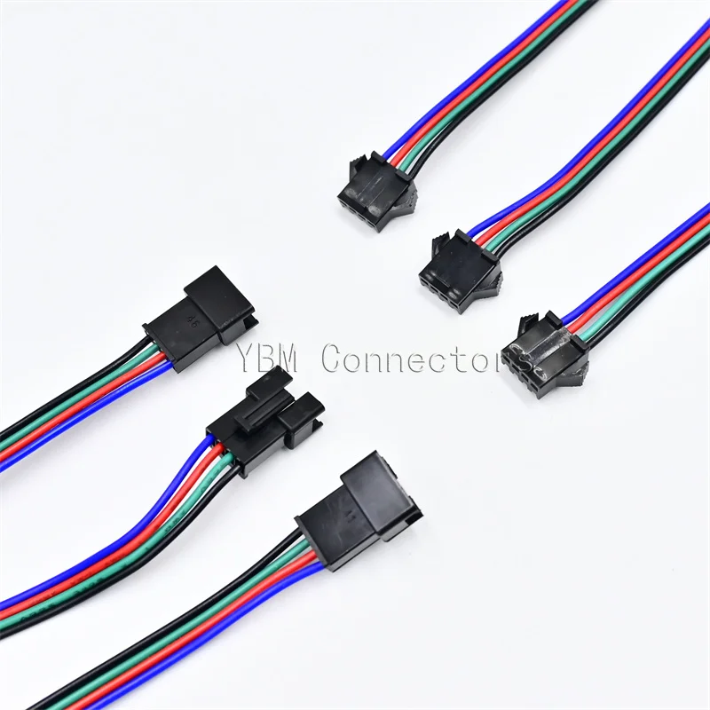 2pin 3pin 4pin 5pin 6Pin led connector Male/female JST SM 2 3 4 5 6Pin Plug Connector Wire cable for led strip light Lamp Driver