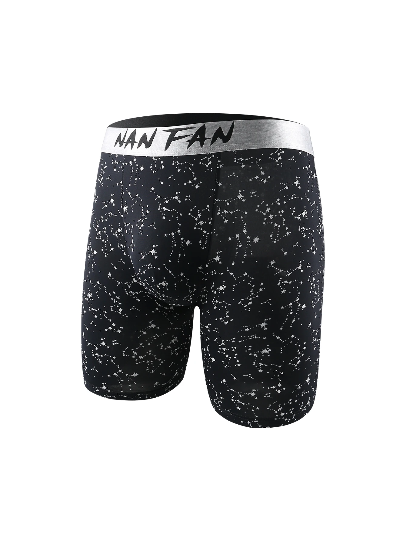 Nan Fan intimo da uomo stampato in seta di ghiaccio Anti usura Leg Block sport Running pantaloni a quattro angoli da ragazzo con pantaloni lunghi ad