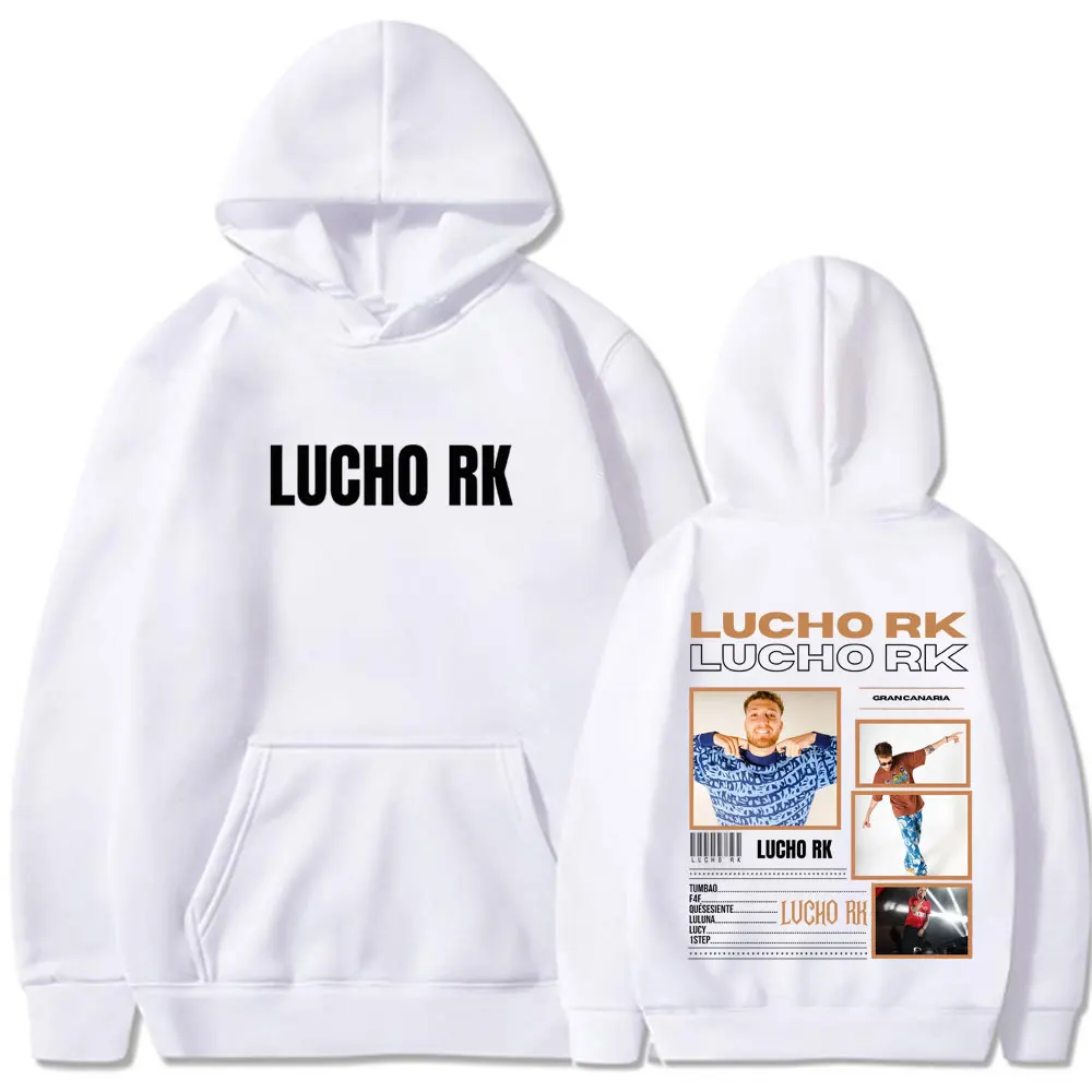 مغني الراب Lucho Rk ألبوم جولة 2025 الجرافيك هوديي الرجال النساء الهيب هوب سترة أنيقة تحمل شعار لعبة البيسبول طويلة الأكمام سميكة عادية Harajuku بلوزات