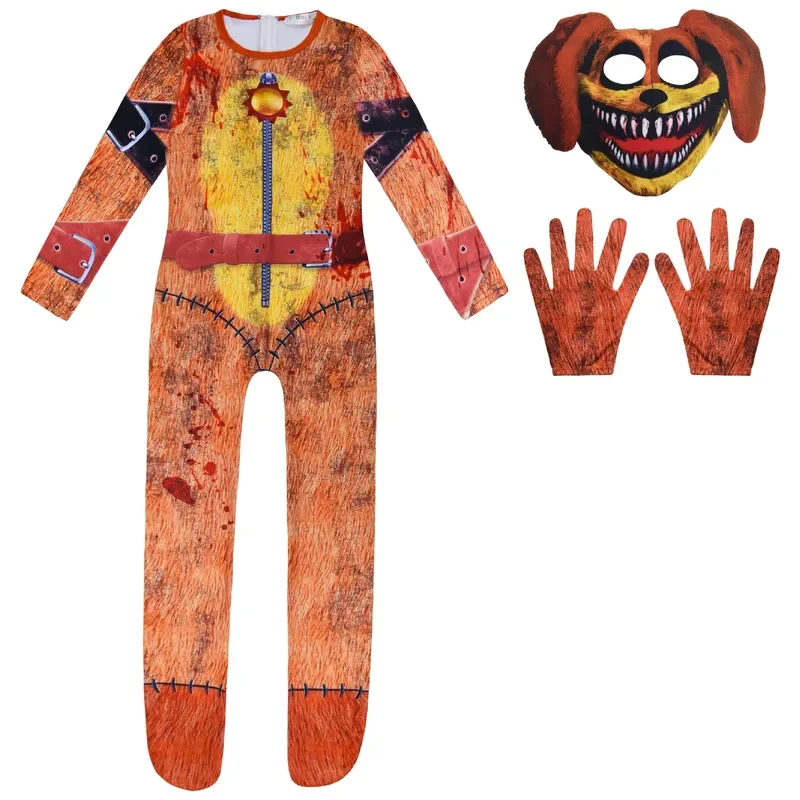 2025 New Smiling Critters Kids Cotumes Boys Cosplay Catnap Dogday Jumpsuits Halloween Carnivals Horror Dress Up Girls Party F AA