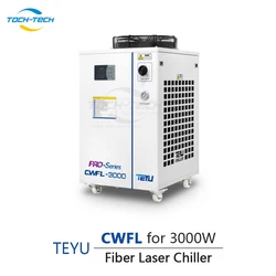 TEYU-enfriador láser de fibra para máquina de corte, enfriador Industrial refrigerado por agua, capacidad de refrigeración, 3000W, 4000W, 6000W, CWFL