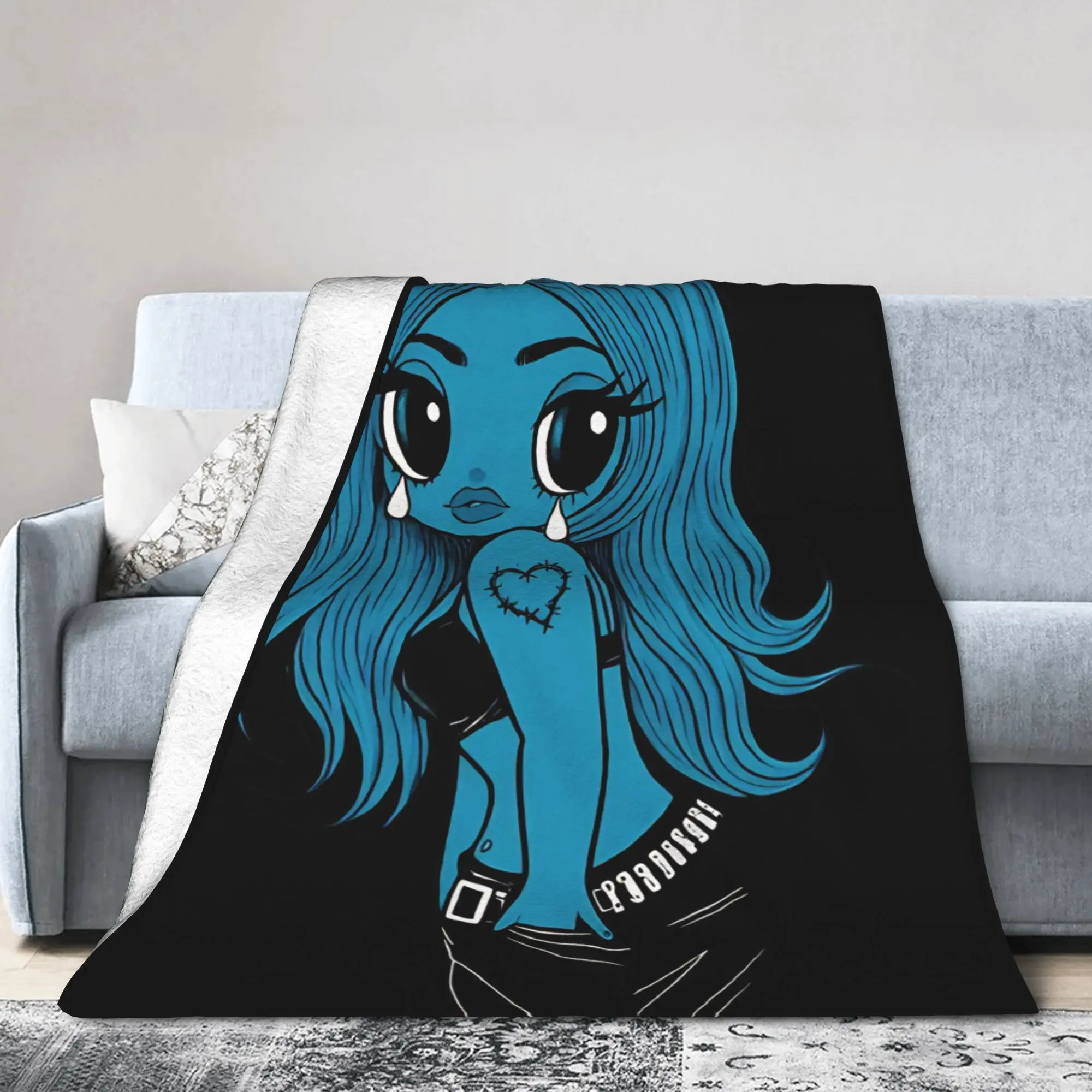 Karol G I Don't Regret Feeling So Much Knitted Blankets Fleece Throw Blanket Summer Air Conditioning Ultra-Soft Warm Bedspreads