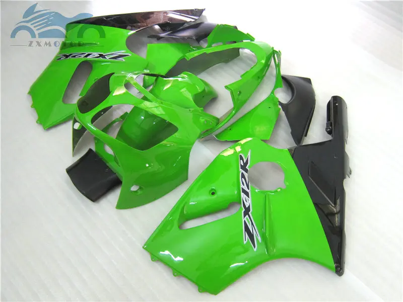 Free Customized fairing kits for aftermarket green black ABS plastic fairings 2000 2001 ZX 12R zx12r 00 01 motorcycle bodywork