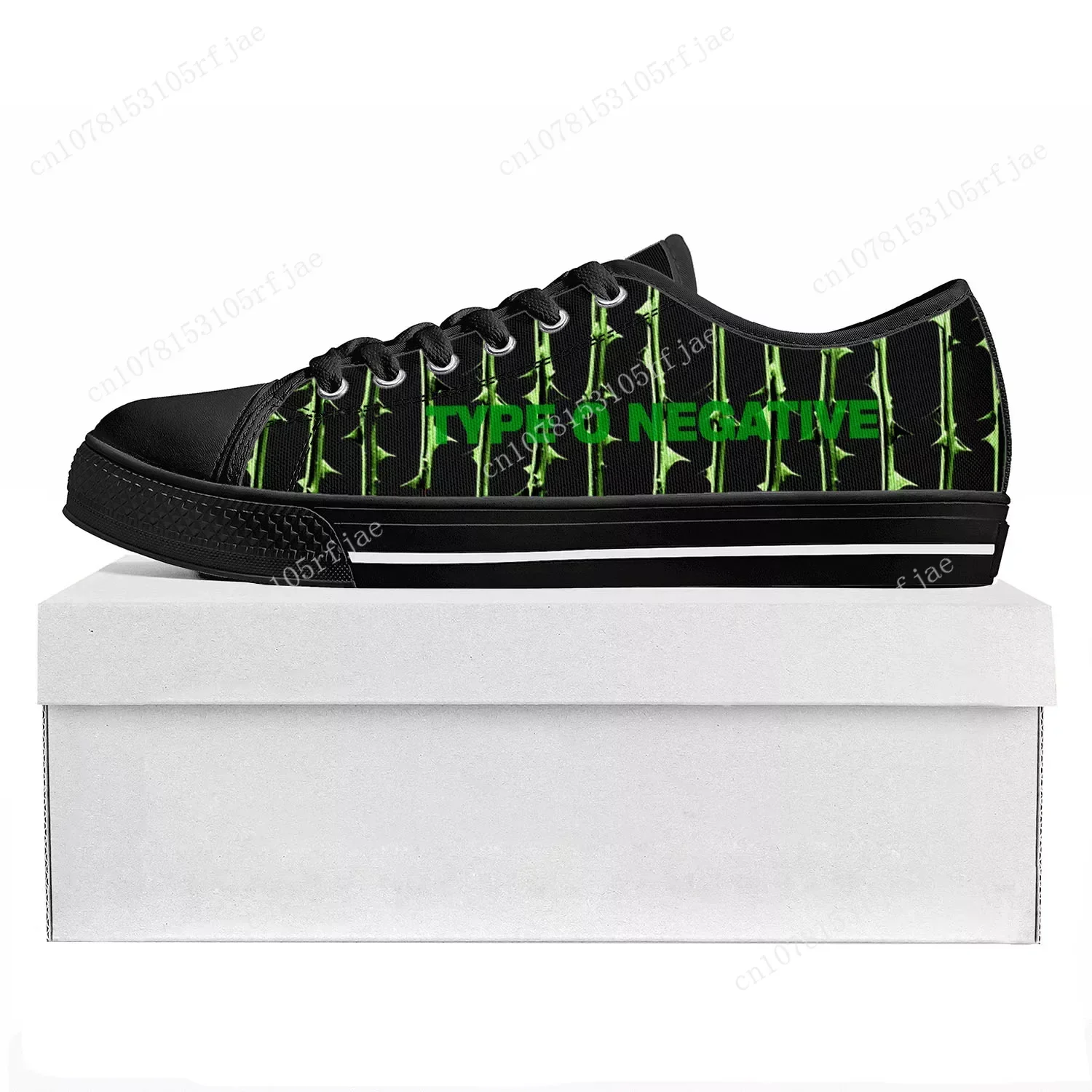 Type O Negative Metal Rock Band Low Top High Quality Sneakers Mens Womens Teenager Canvas Sneaker Couple Shoes Custom Shoe Black