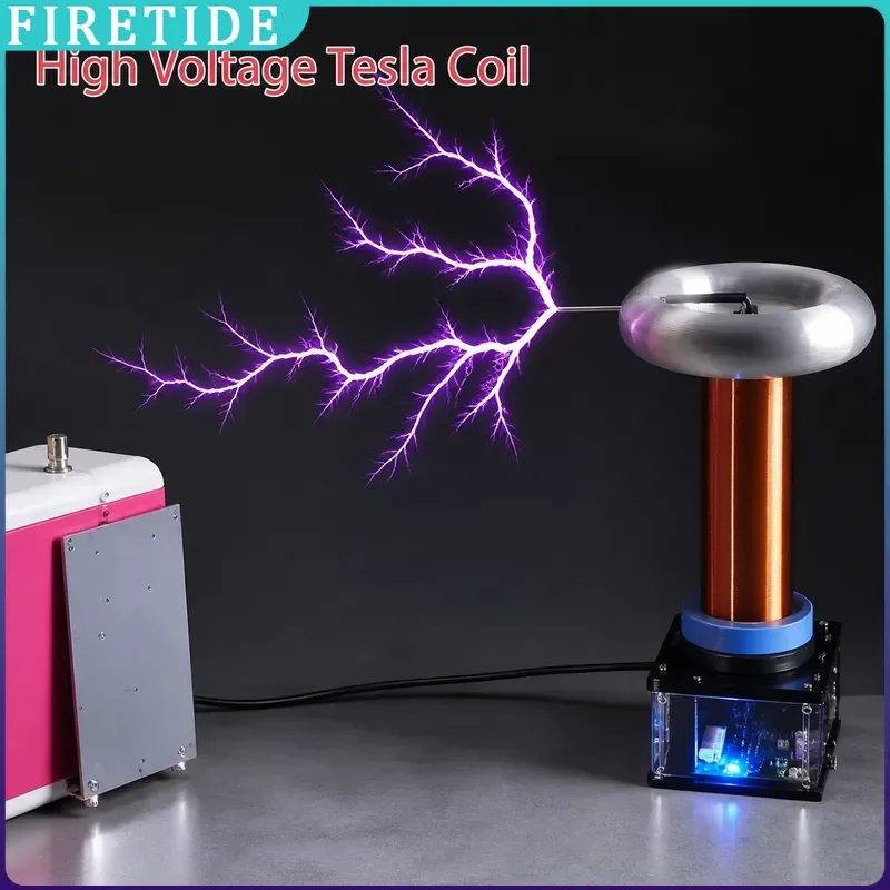 High Power Solid State Tesla Coil 30cm Arc Generator Large Artificial Lightning Light Arc Extinguishing DIY Kit