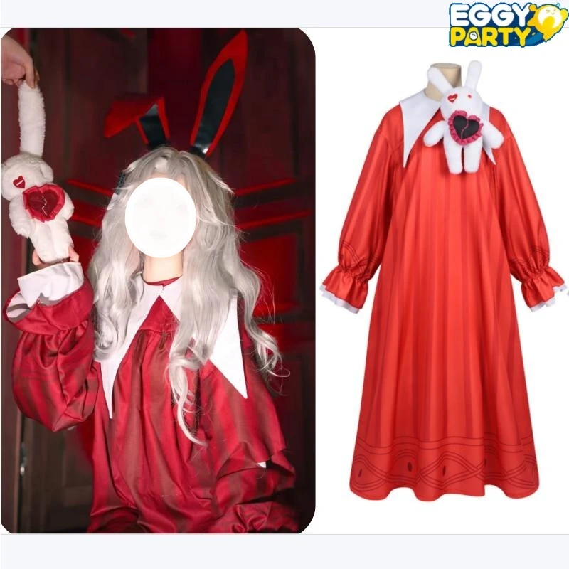 

Egg Party Dorothy Cosplay Costume Escape the Horror Night Transfer Student Dorothy Dress for Adults Kids Game Same Style Outfit