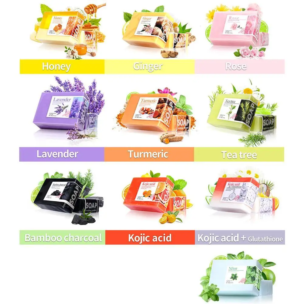 

Hot Turmeric Kojic Acid Handmade Soap Scrub for Exfoliation, Moisturizing, Deep Cleansing, Spot Removal, Acne Removal