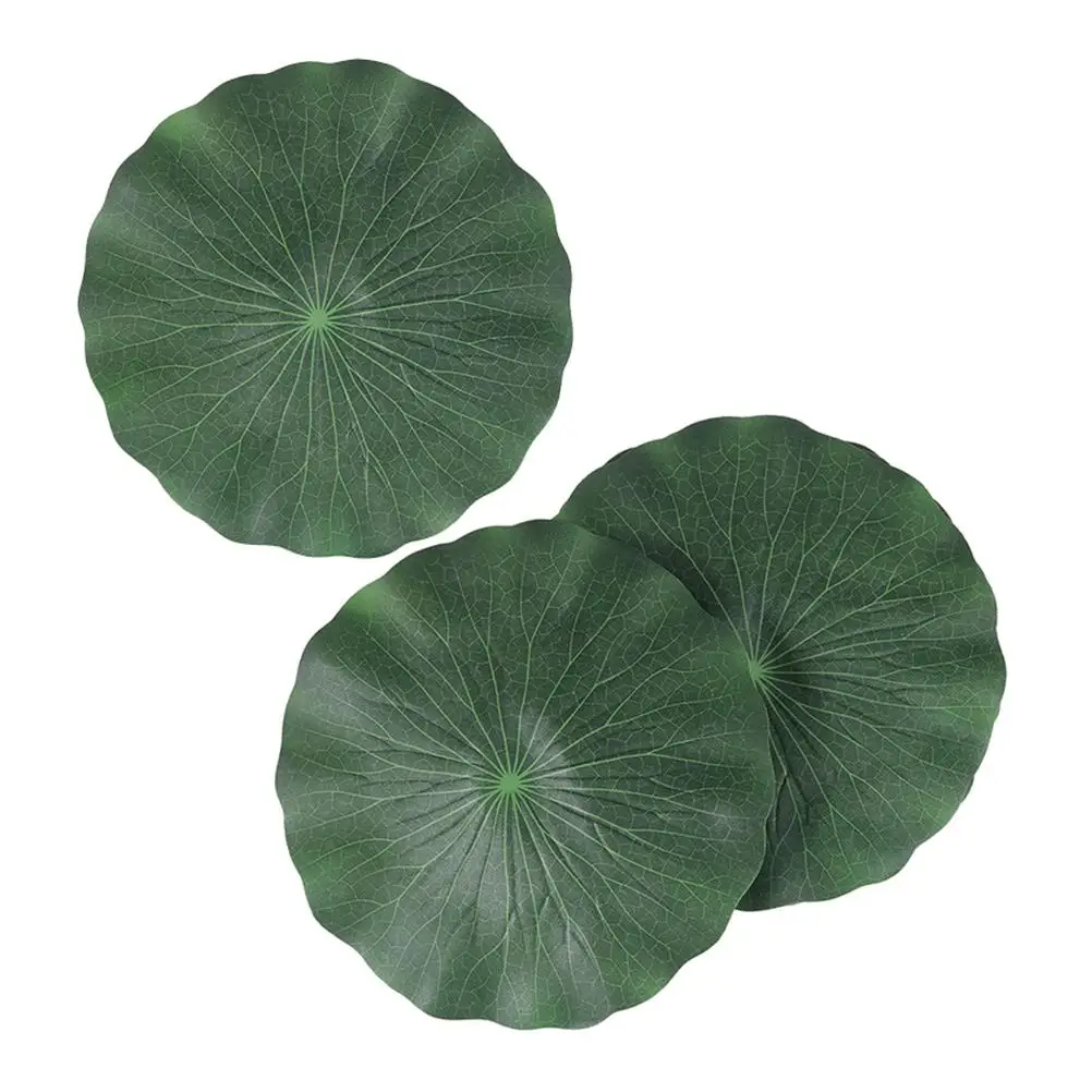 

3pcs EVA Leaves Realistic Floating Decorations for Pond Fountain Garden Pool Fish Tank Simulation Leaf Outdoor