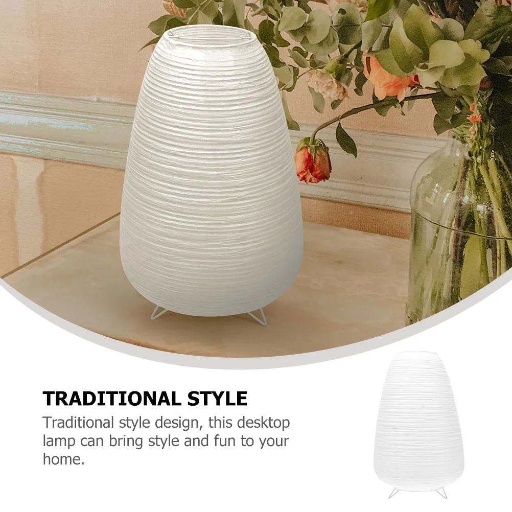 

Paper Lantern Table Decor Small Desk Lamps Office LED Rice Paper Durable Long Lasting Creative Night Lights Warm