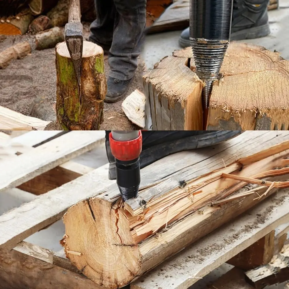 

Сверло для раскалывания дров из стали высокой твердости, круглый хвостовик, треугольный хвостовик, конус для раскалывания древесины, шестигранный хвостовик, регулируемый