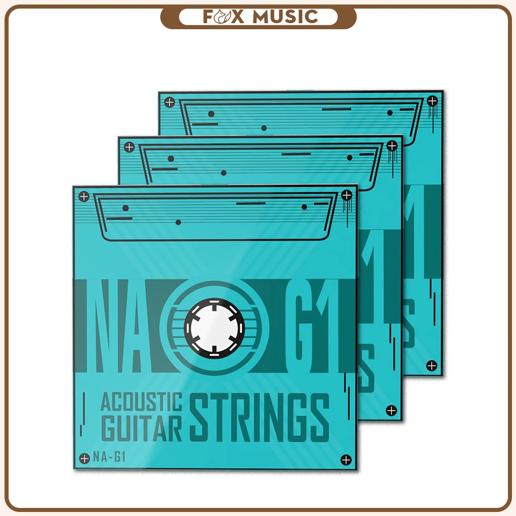 

3SET Acoustic Guitar Strings Phosphorus Copper Coating (.010-.050) w/ Gentle And Clear Tone Soft For Beginner Player