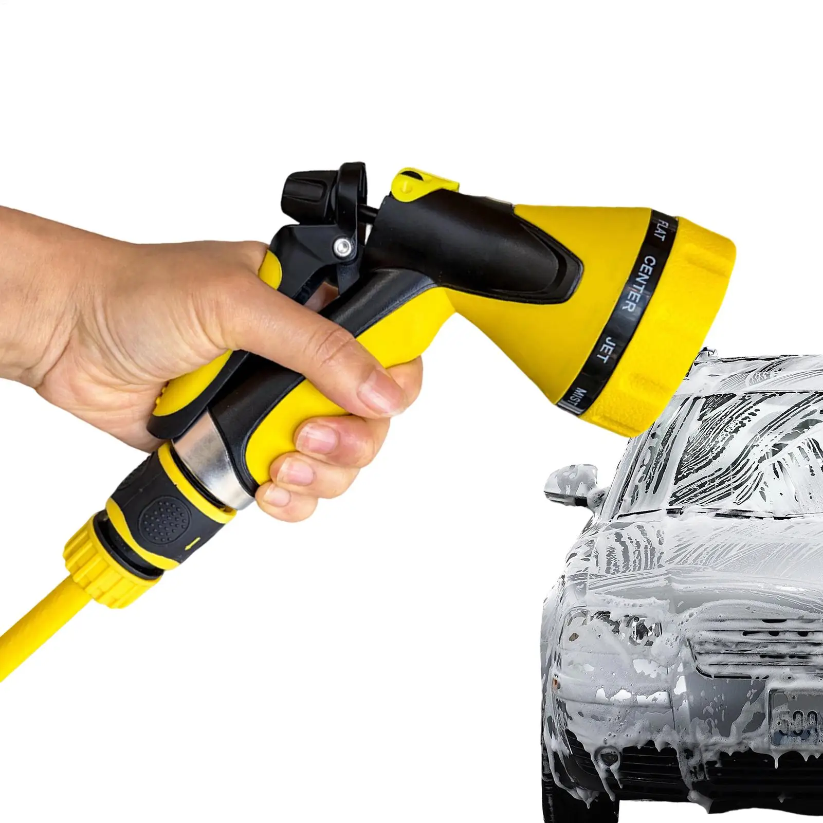 10 Adjustable Mode High Pressure Garden Water Gun Hose Nozzle Car Washing Garden Sprinkler Household Watering Tool Multifunction