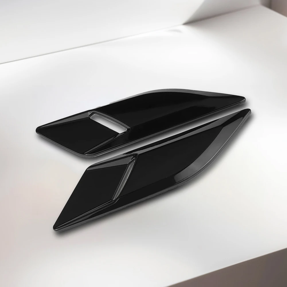 2 шт., декоративная крышка для выхода воздуха на капот, глянцевая черная автомобильная крышка для выхода воздуха на капот, декоративные чехлы для Range Rover Sport L494 14-18