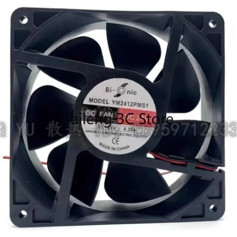 

NEW CPU Cooler Fan for Bi onic YM2412PMS1 DC24V 0.35A 12038 Cooling Fan High Quality Axial Flow Fan 120*120*38mm