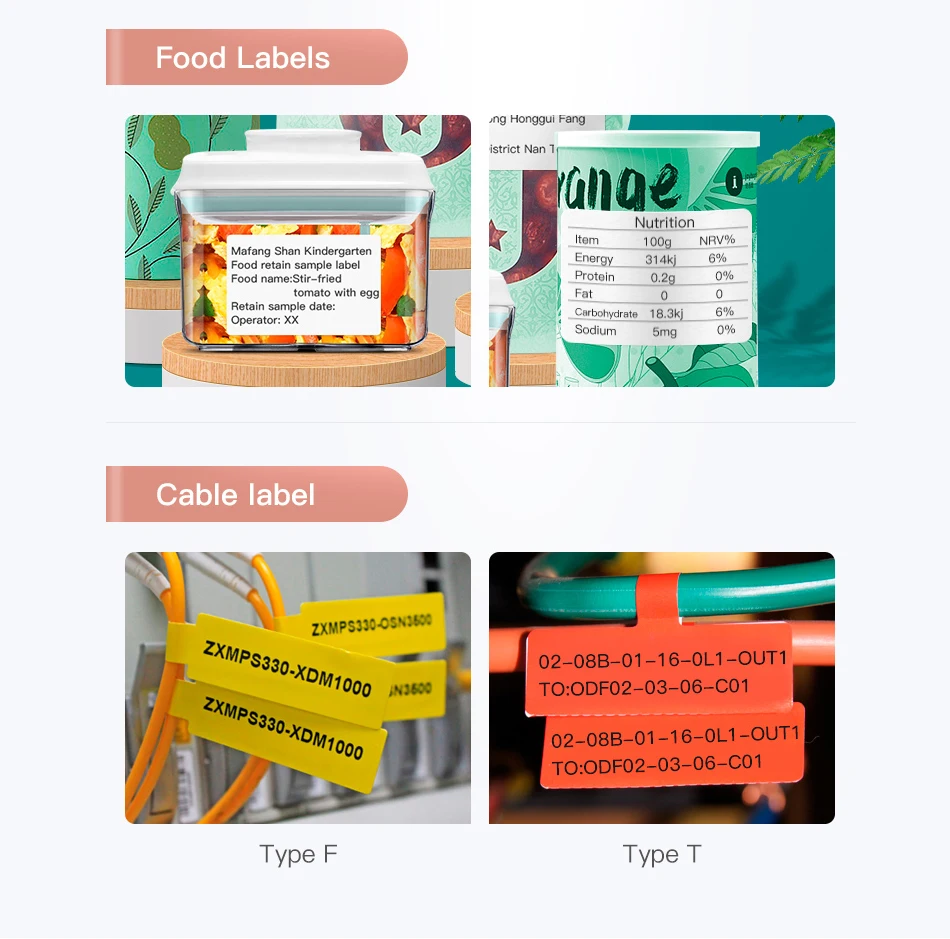 Niimbot B21 Portable Multifunctional Label Printer Wireless Bluetooth Label Maker With Self-adhesive Label for Business Barcode