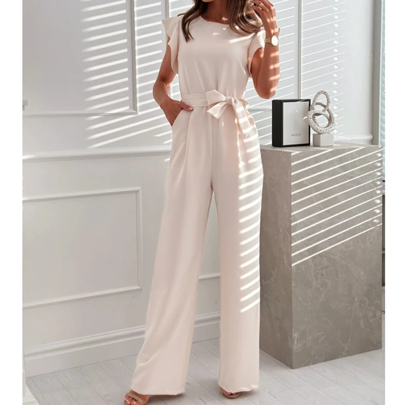 

2024 New Arrival Hot Europe and United States Cross-border Halloween Women's Fashion High-waisted Commuter Waist Tie Dress-Pants