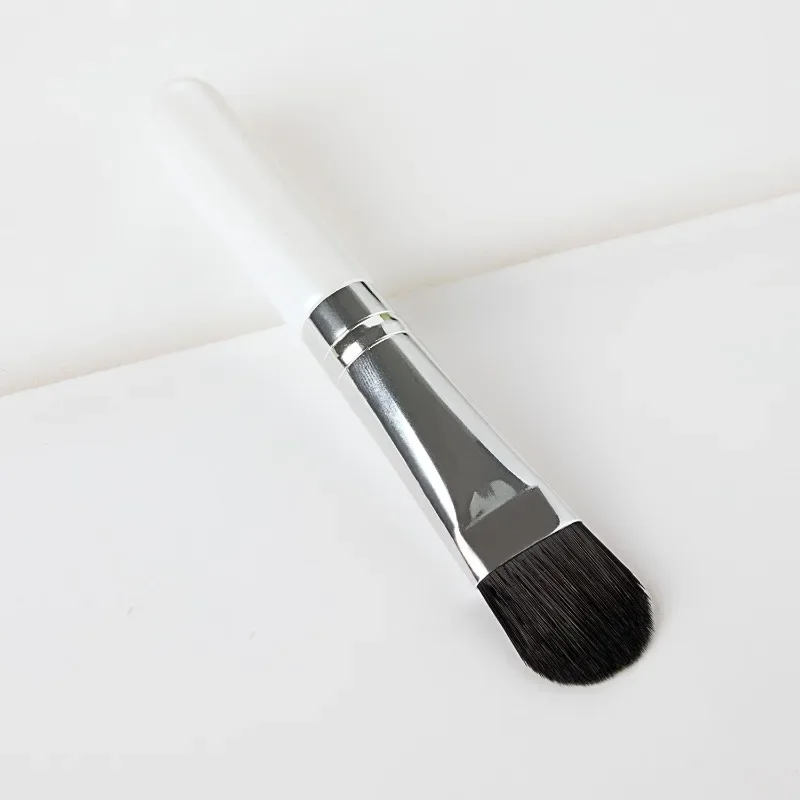 Pincéis de máscara facial com cabo de madeira, base líquida plana, aplicador de pincel de maquiagem, creme, liquidificador, cuidados com a pele, ferramentas de beleza