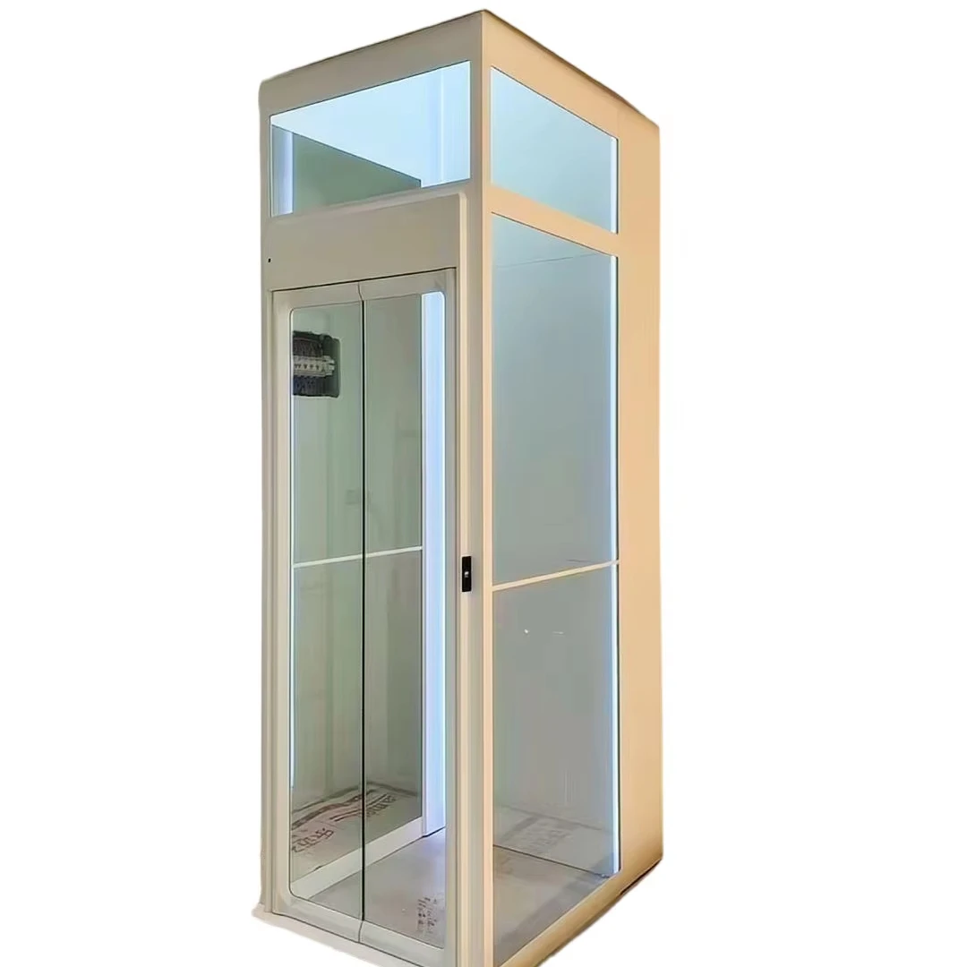 Premium Traction Villa Shaftless Residential Lift Hydraulic 280kg 3 Stops No Deep Pit Required Customized For Existing Home