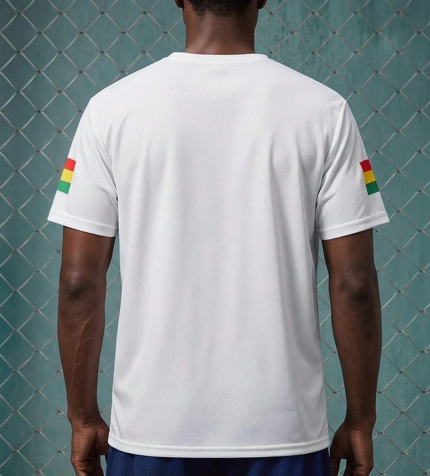 Kids Ghana Flag Stripe Football Jersey Breathable Minimalist Lightweight All Season Training Match Team Sports Fitness Top