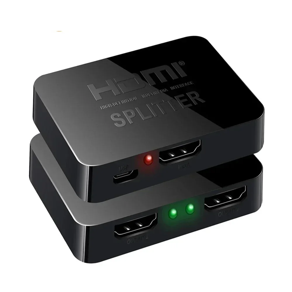 4K HDMI الفاصل كامل HD 1080p محول الفيديو 1x2 الفاصل 1 في 2 خارج ل DVD PS3 PS4 Xbox كاميرا الكمبيوتر المحمول إلى التلفزيون العرض المزدوج