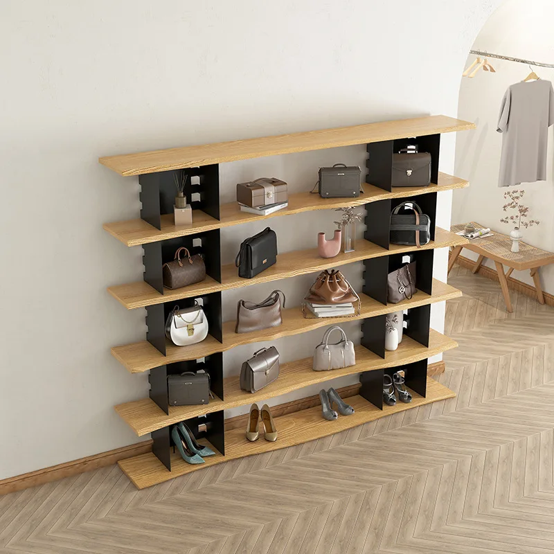 Office, library storage, wrought iron industrial wind floor multi-layer storage rack