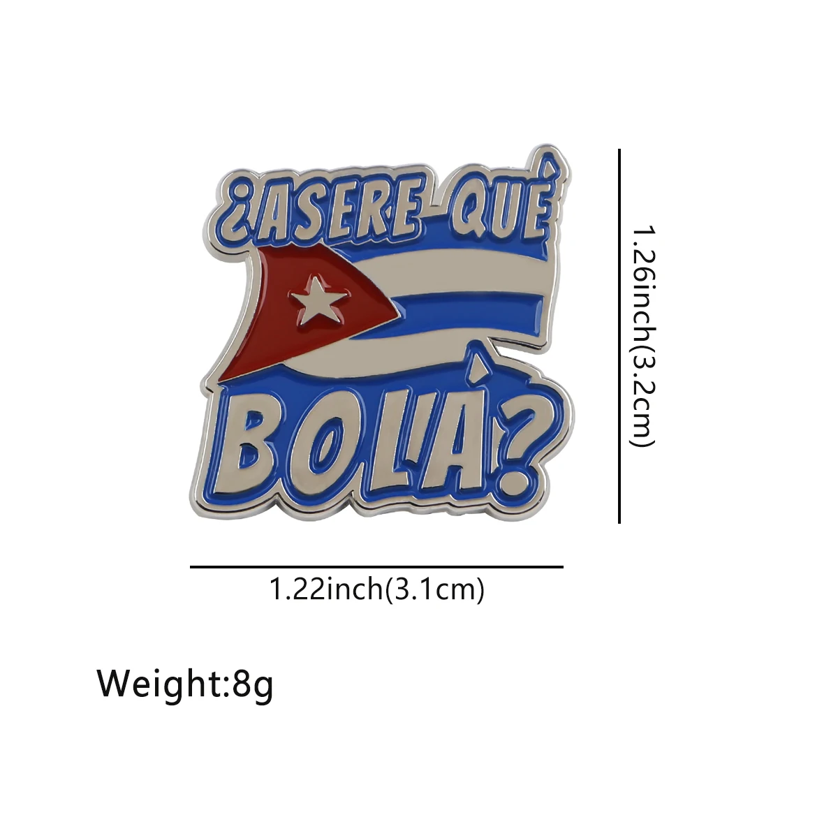 Cuban Flag Enamel Lapel Pin Badge Pins Hats Clothes backpacks Decoration Jewelry Accessories Gift