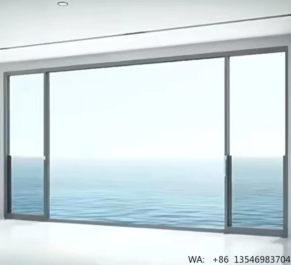 

Custom Slim Frame Floor-to-Ceiling Aluminum Window Waterproof Soundproof Hotel Resort Engineering Special Window