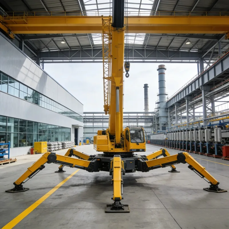 Construction Lifting Equipment Spider Crane Lightweight KB1.0 Spider Crane 1 Ton Flexible Lifting Machinery 3.2Km/h