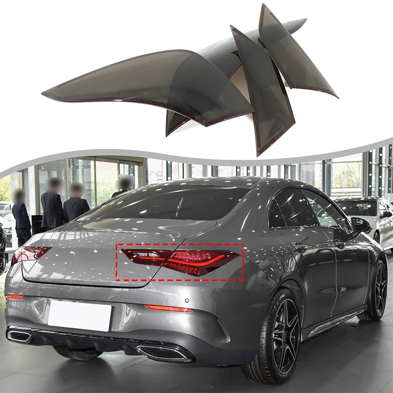 

ABS Black For Mercedes-Benz CLA 2020-2025 Car car taillights Signal light protected cover decorative stickers exterior accessors