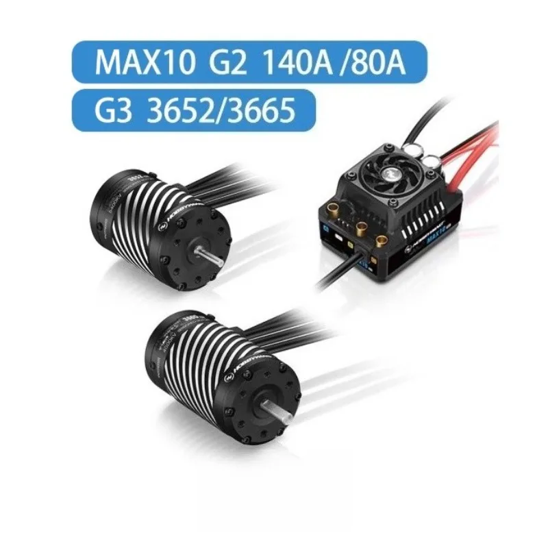 

MAX10 G2 80A 140A Waterproof Sensing Brushless ESC Motor 3652 3665 G3 Motor Power Kit IP67 Protection Rating for RC Cars