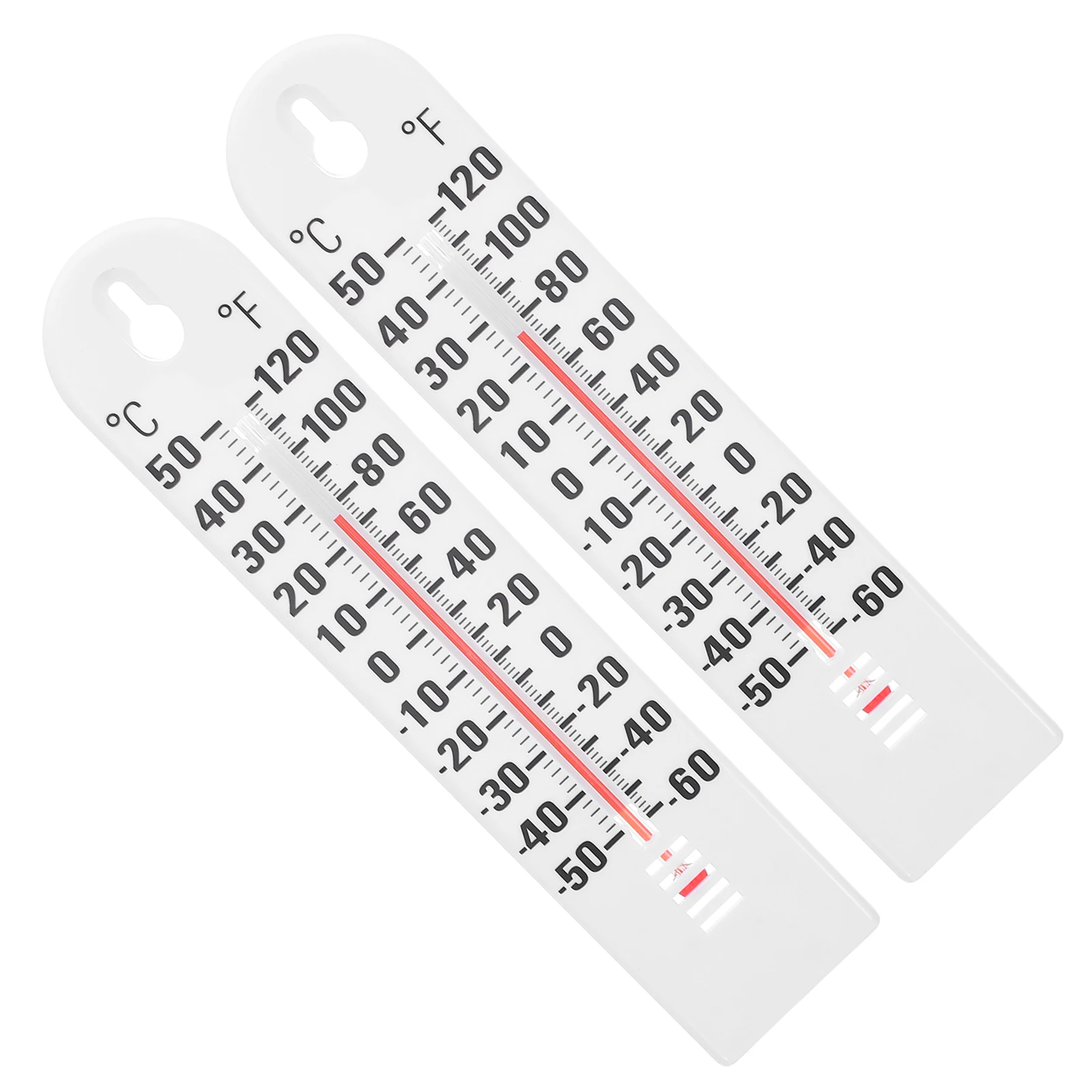 

2 Pcs Thermometer Indoor Temperature Monitor Home Clear Wall for Humidity