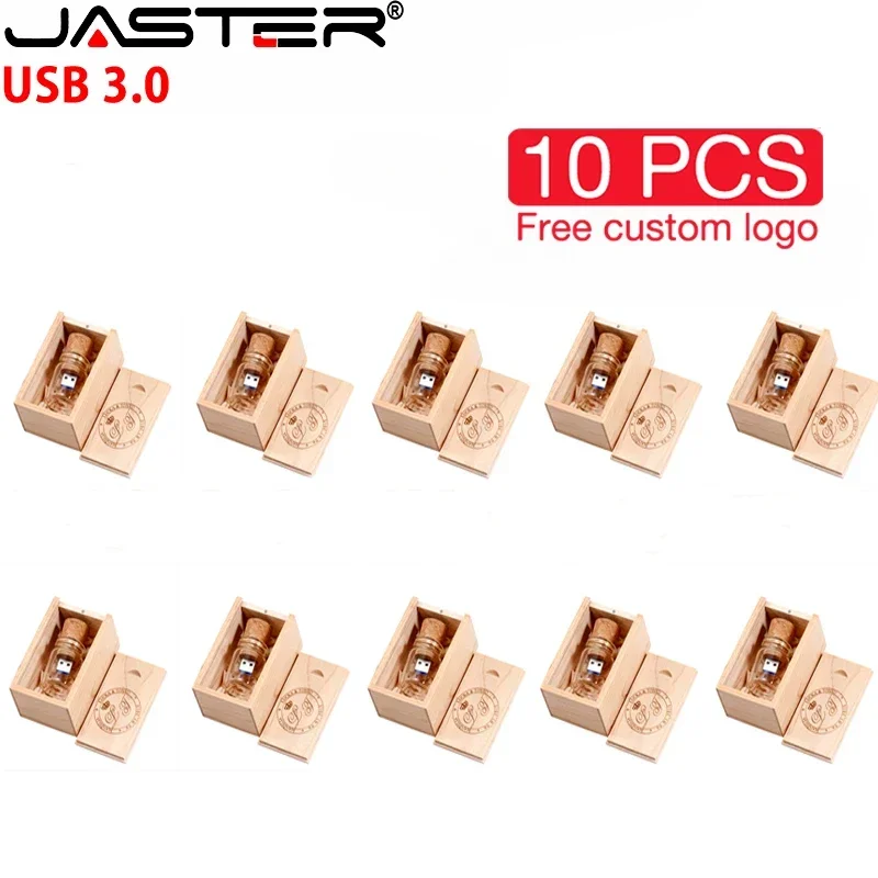 10 PCS LOT USB 3.0 Flash Drive 128GB Free Custom Logo Pen Drive 64GB High Speed Memory Stick 32GB Creative Gift Drifting Bottle