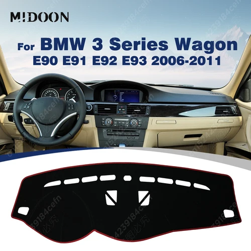 Imagen 1 del producto Cubierta del salpicadero del coche para BMW Serie 3 E90 E91 E92 E93 Wagon 2006 2007 2008 2009 2010 2011 alfombrilla Anti-UV accesorios del coche