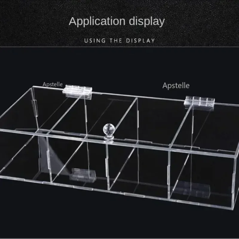 10Pcs Plastic Folding Hinges Transparent Plexiglass Hinge Durable Clear Acrylic 25X33 30X33 38X45 65x42