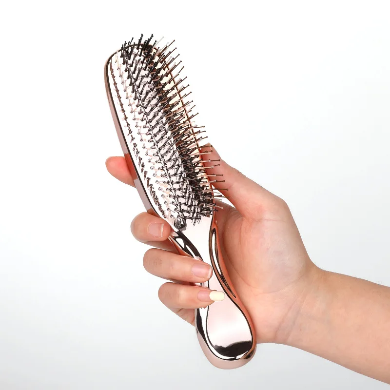 Advanced Head massage Hair skin Cleaning care comb Dry and wet dual-purpose electroplating portable home travel hairdressing