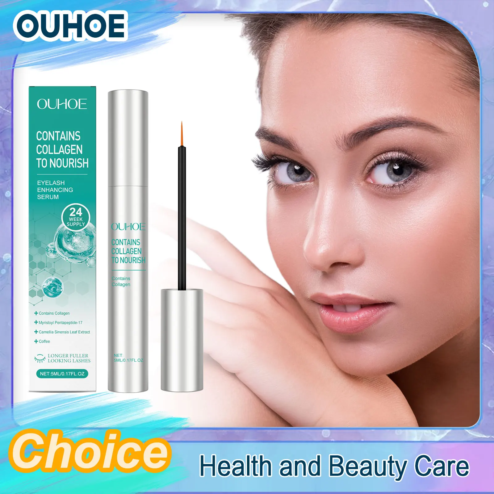 

Eyelash Enhancing Serum Growth Treatment Natural Curl Lengthening Fuller Thicker Nourishing Repair Eyebrow Lashes Longer Essence