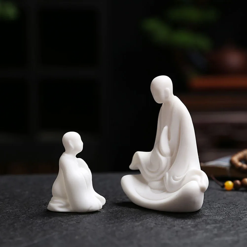 

Garden Statues Outdoor Creative Ornaments Crafts Porcelain Monk Decor Decoration