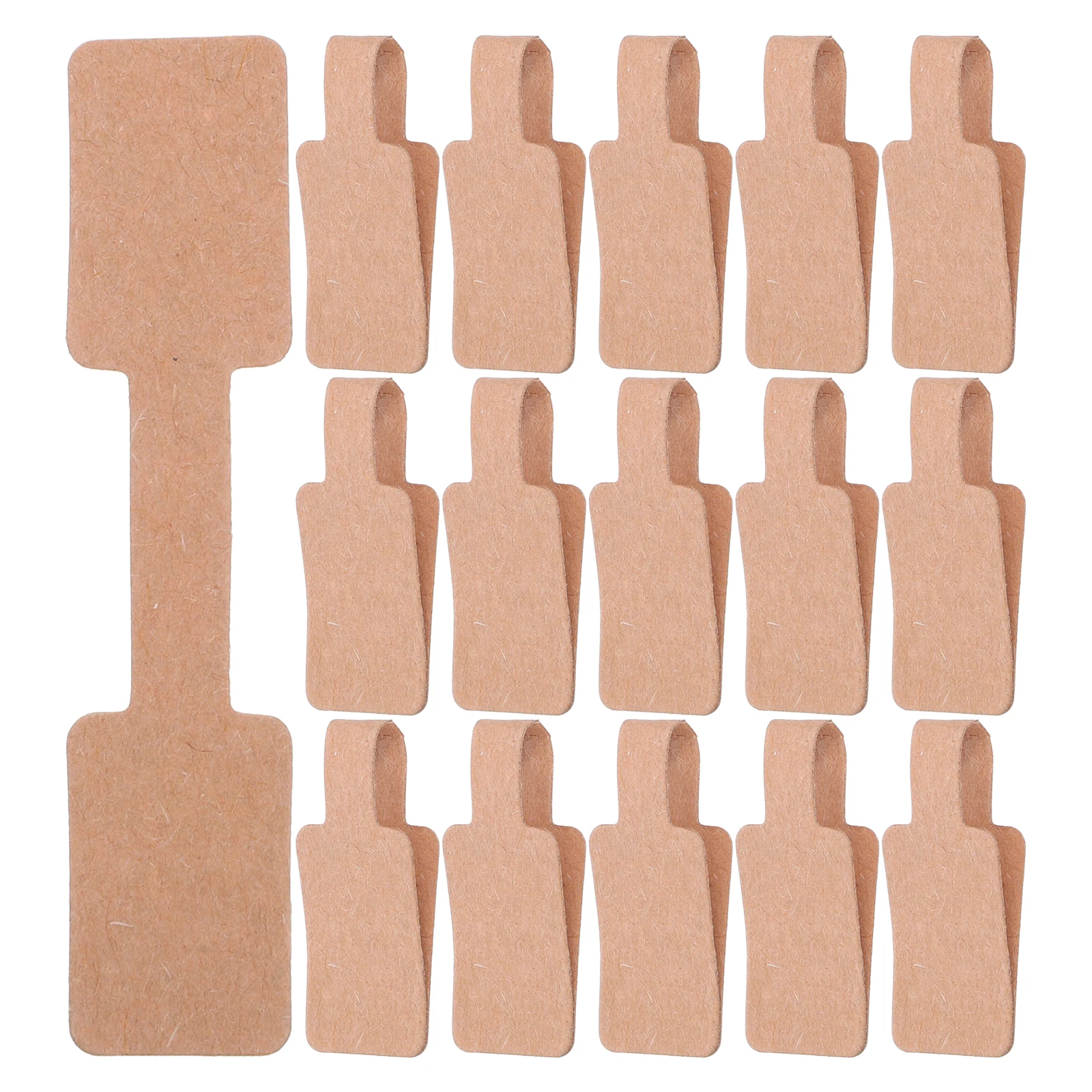 300Pcs Brown Paper Jewelry Tags Self Adhesive Stickers Blank Writable Labels for Jewelry Pricing Display Paper Blank Sticker