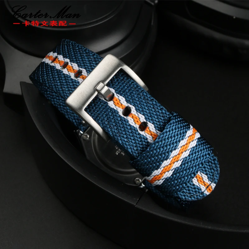 Waterproof canvas watch strap for Casio retro electronic cube A158WA-1 / A168 / F-91 watchband nylon men\'s wristband bracelet