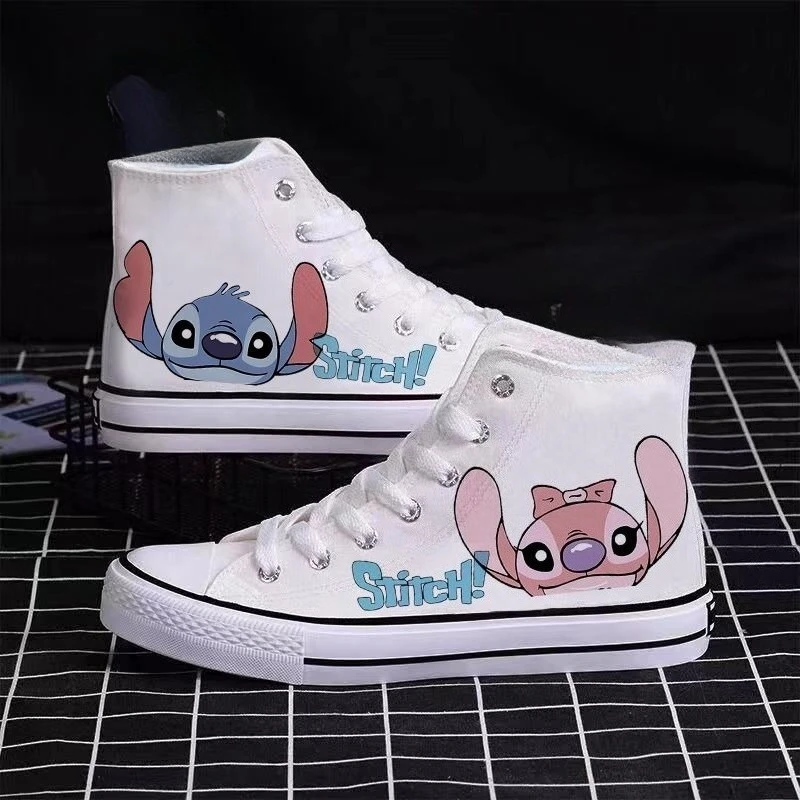 Nuovo Disney Stitch Ange uomo e donna simpatico cartone animato creativo modello moda casual comode scarpe espadrillas versatili